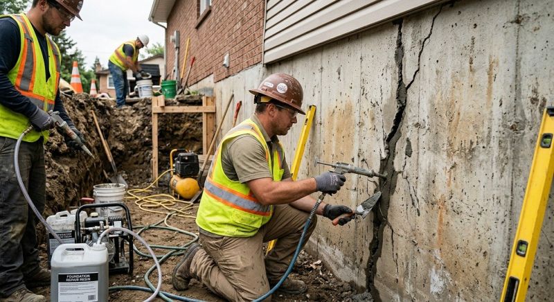 Cracked Foundation Repair in Auburn, GA