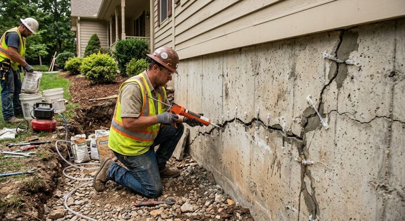 Cracked Foundation Repair in Cumming, GA