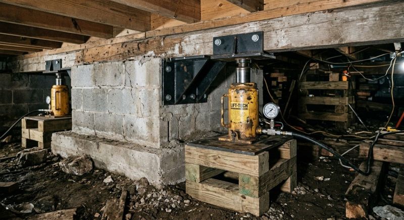 Foundation Jacking in Lawrenceville, GA