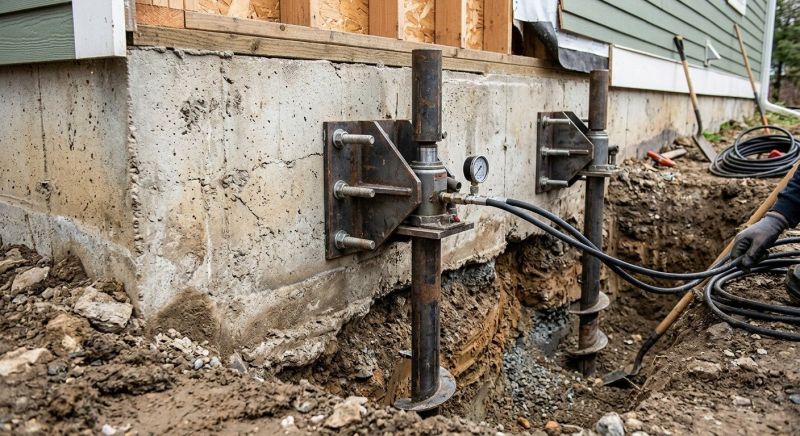 Foundation Pier Leveling in Gwinnett County, GA