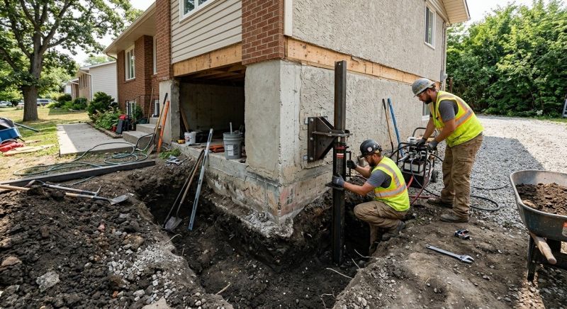 Foundation Pier Repair in Gwinnett County, GA