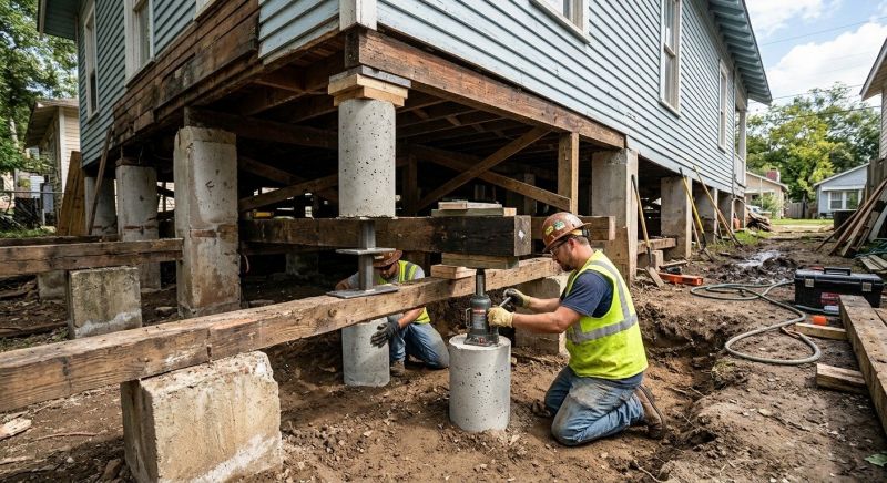 Foundation Pier Repair in Gwinnett County, GA