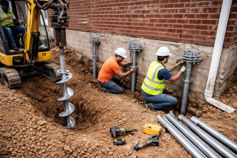 Helical Piers Installation in Gwinnett County, GA