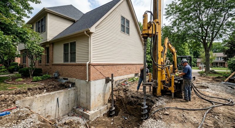 Helical Piers Installation in Gwinnett County, GA
