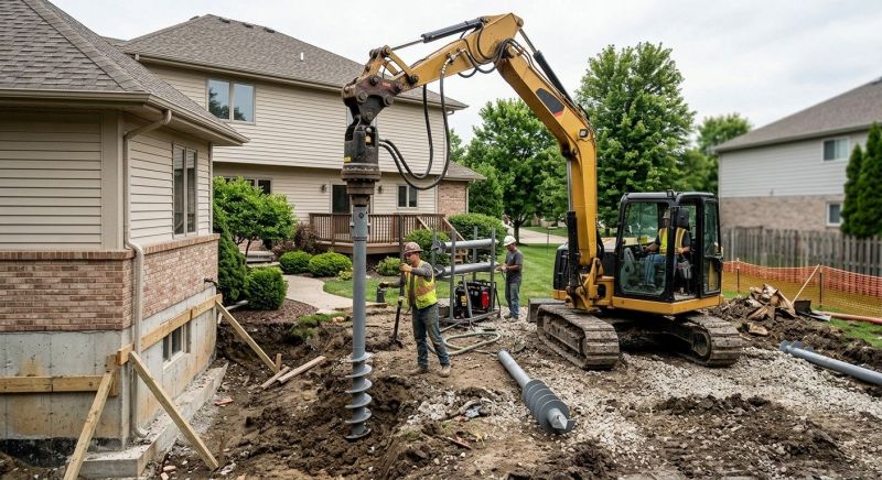 Helical Pile Installation in Gwinnett County, GA