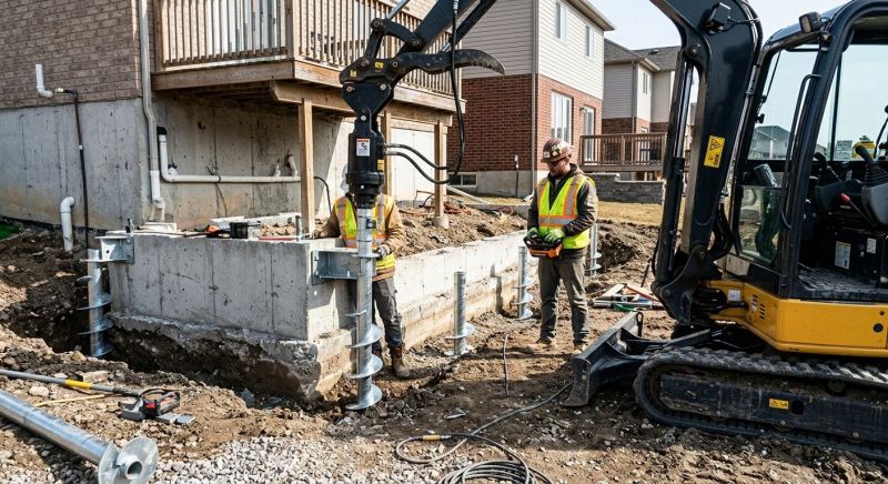 Helical Pile Installation in Gwinnett County, GA
