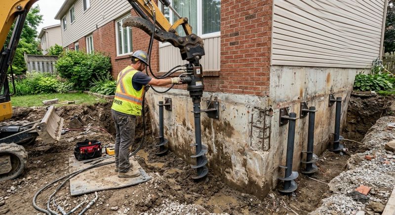 Helical Pile Installation in Gwinnett County, GA