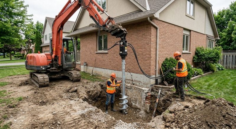 Helical Pile Installation in Gwinnett County, GA
