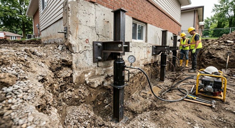 Sinking Foundation Lifting in Gwinnett County, GA