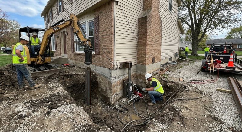 Sinking Foundation Repair in Bethlehem, GA