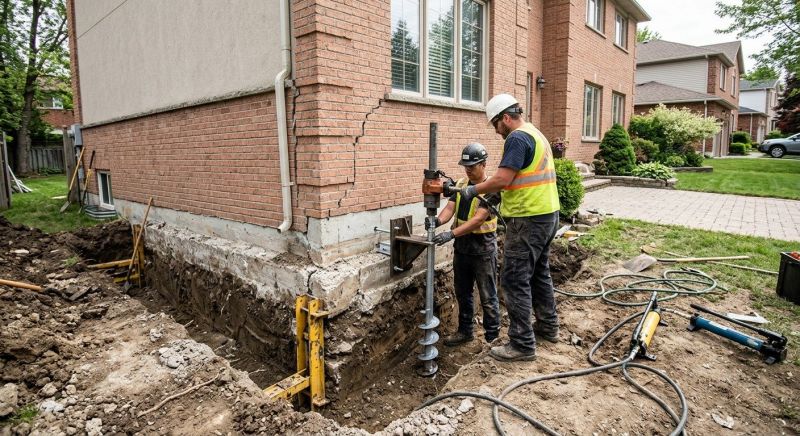 Sinking Foundation Repair in Braselton, GA