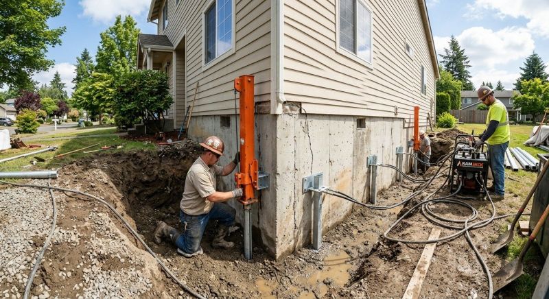 Sinking Foundation Repair in Buford, GA