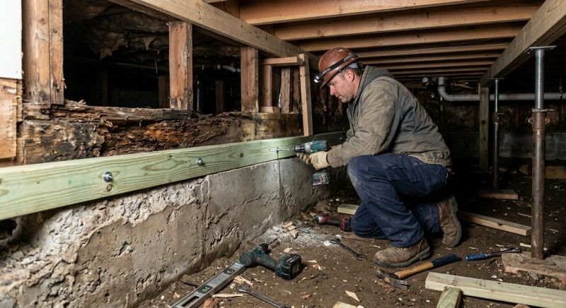 Sinking Foundation Repair in Cumming, GA