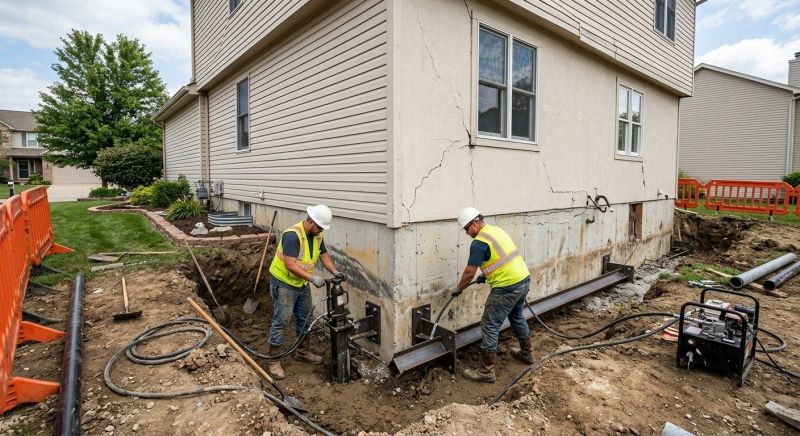 Sinking Foundation Repair in Duluth, GA