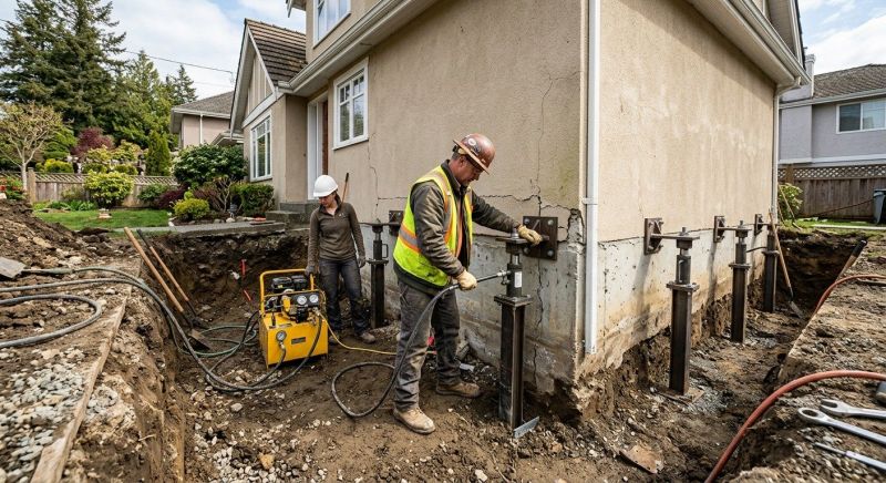 Sinking Foundation Repair in Duluth, GA