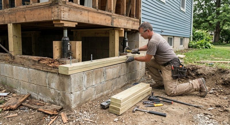 Sinking Foundation Repair in Lithonia, GA